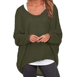 NWOT Batwing Long Sleeve Oversized Top